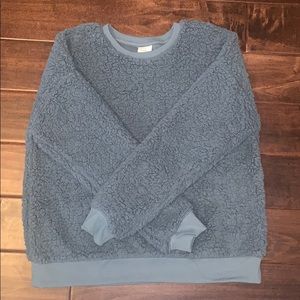 Blue Fleece Sweater